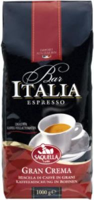 Saquella Bar Italia Espresso Gran Crema Ganze Bohnen Kg