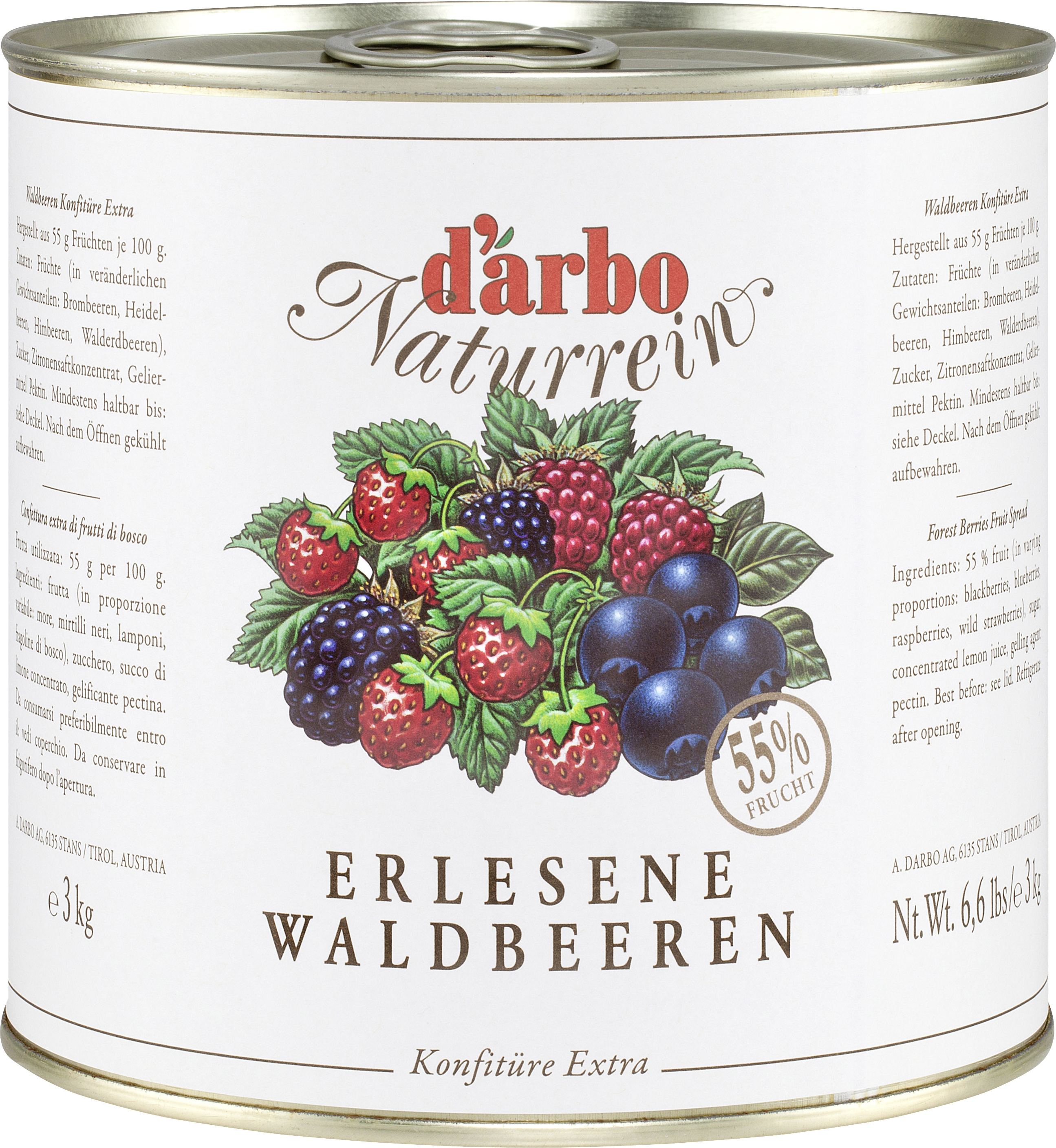 9001432039751 - Konfitüre Extra Waldbeere 3kg