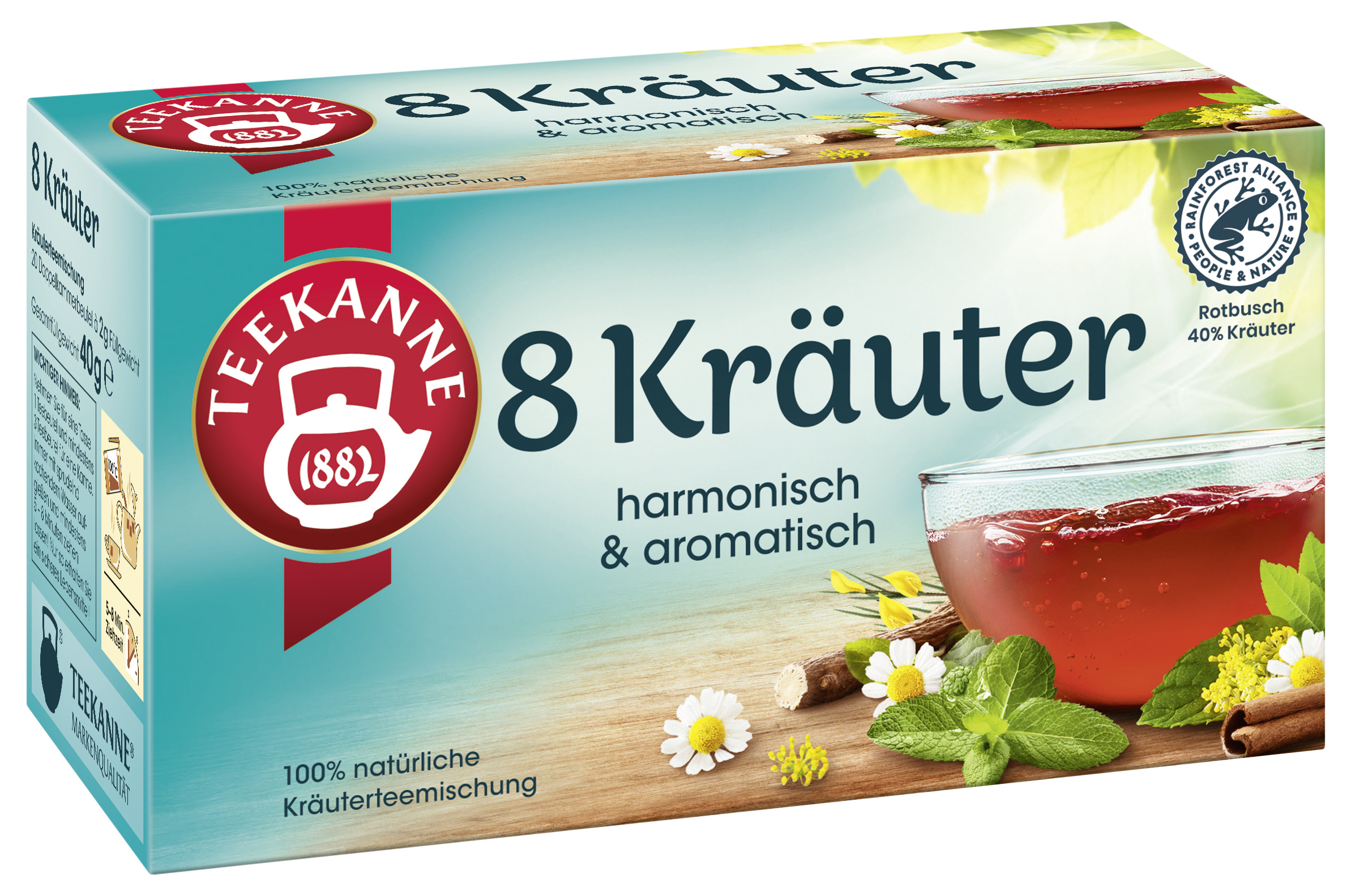 Teekanne Fix 8 Kräuter 20x2g