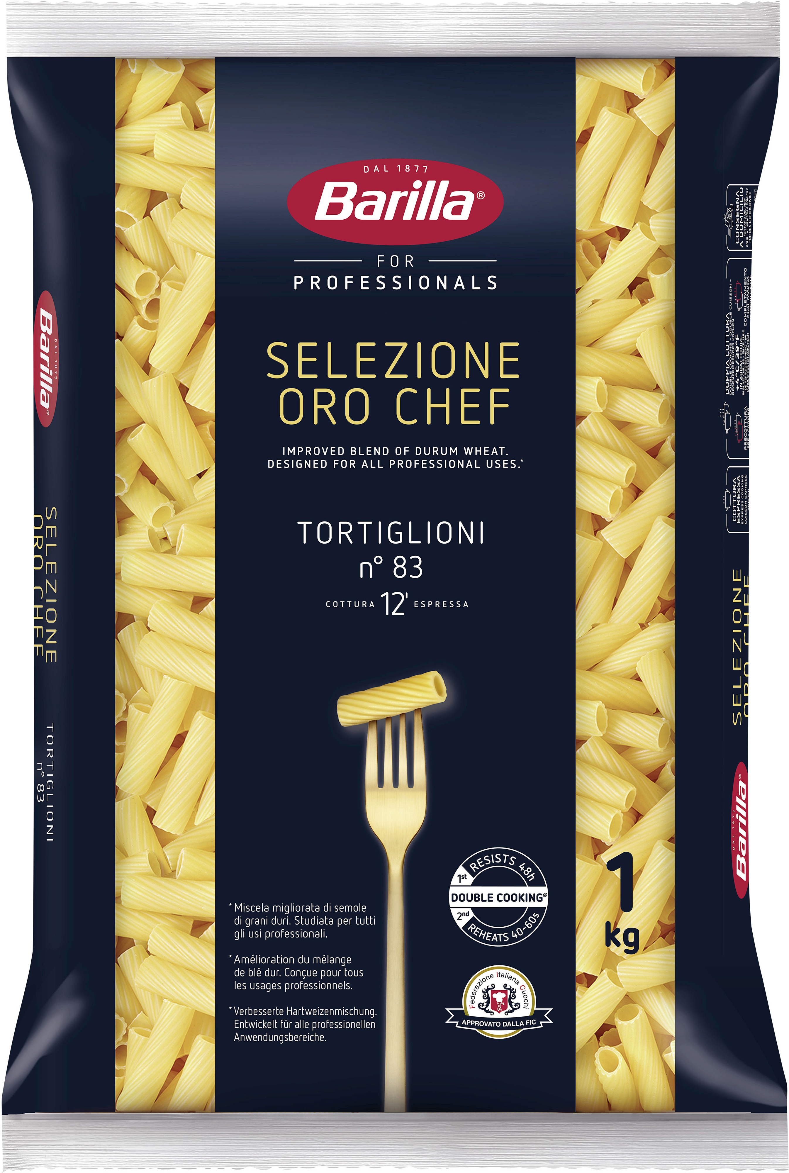 8076809528054 - Tortiglioni Selezione Oro Chef Nr83 1kg