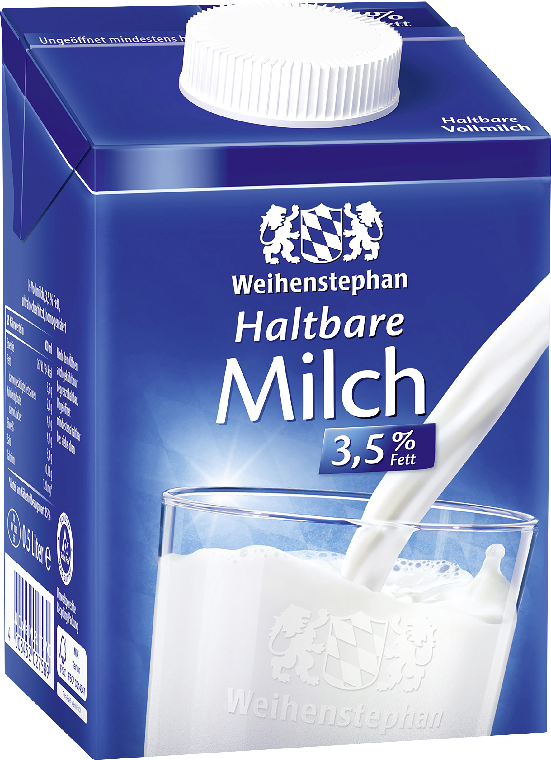 4008452033986 - Haltbare Milch 35 % Fett 05 Liter