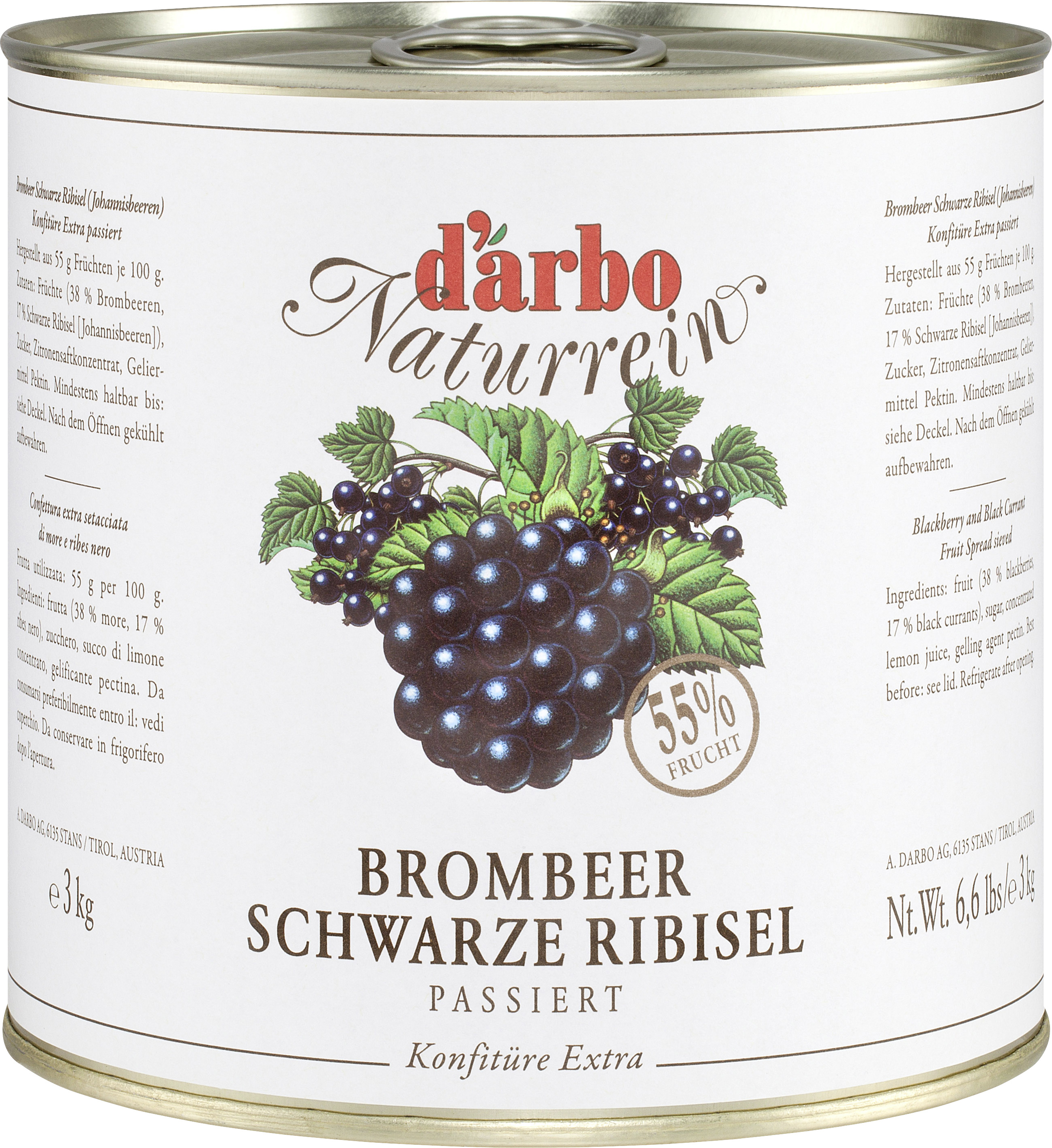 9001432038983 - Konfitüre Extra Brombeere 3kg