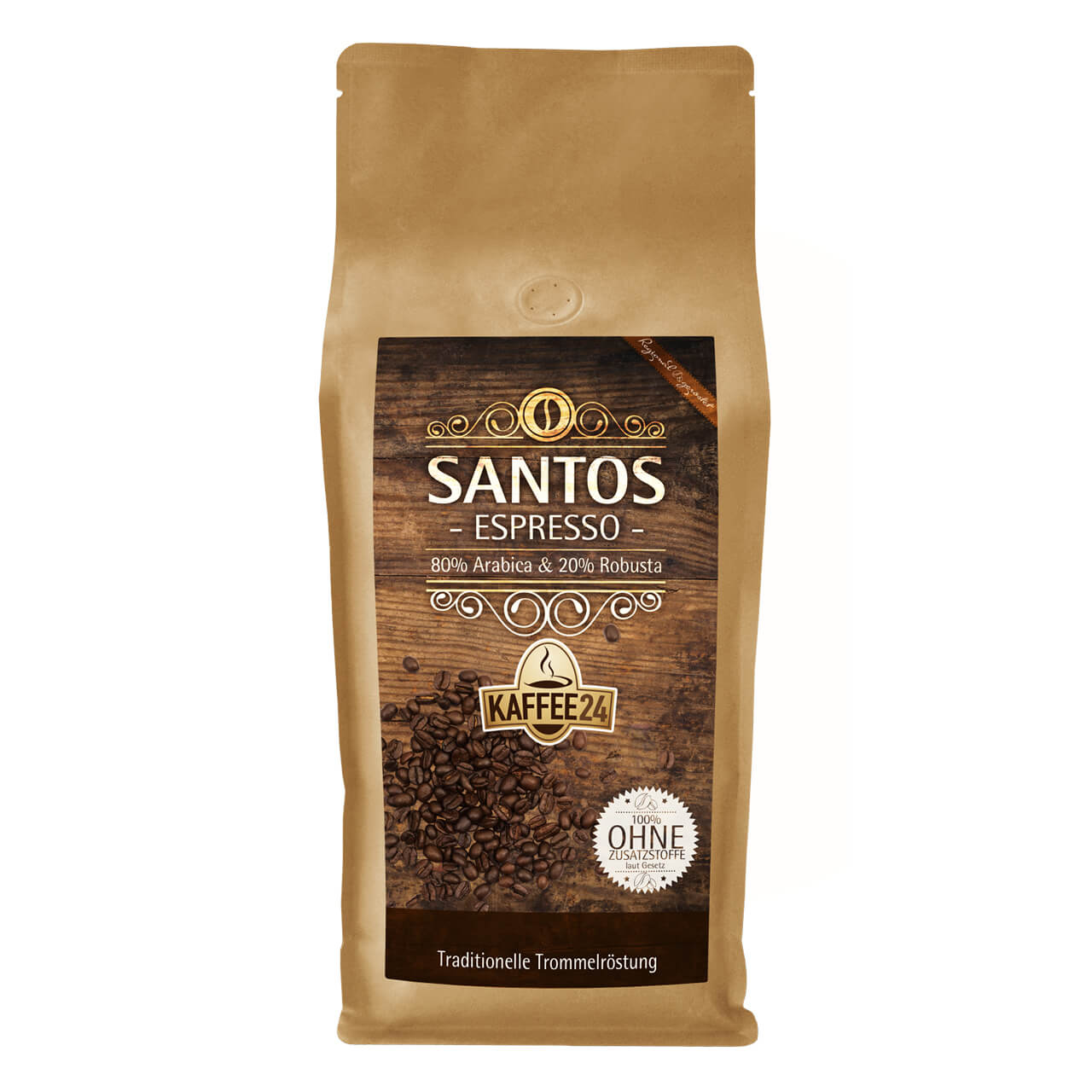 Kaffee24 SANTOS ESPRESSO ganze Bohnen 1kg