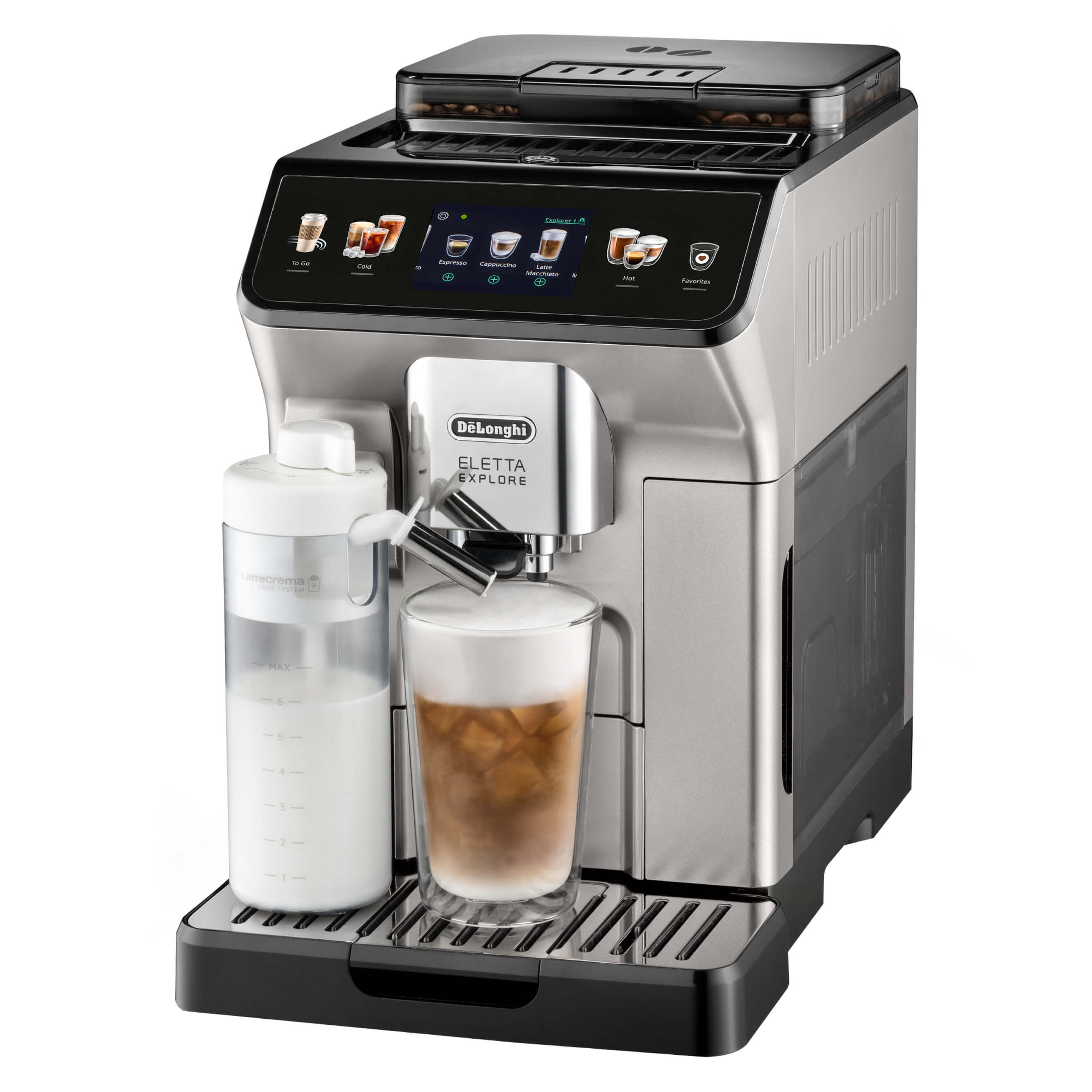 De’Longhi ECAM450.55.S Kaffeevollautomat Eletta Explore silber