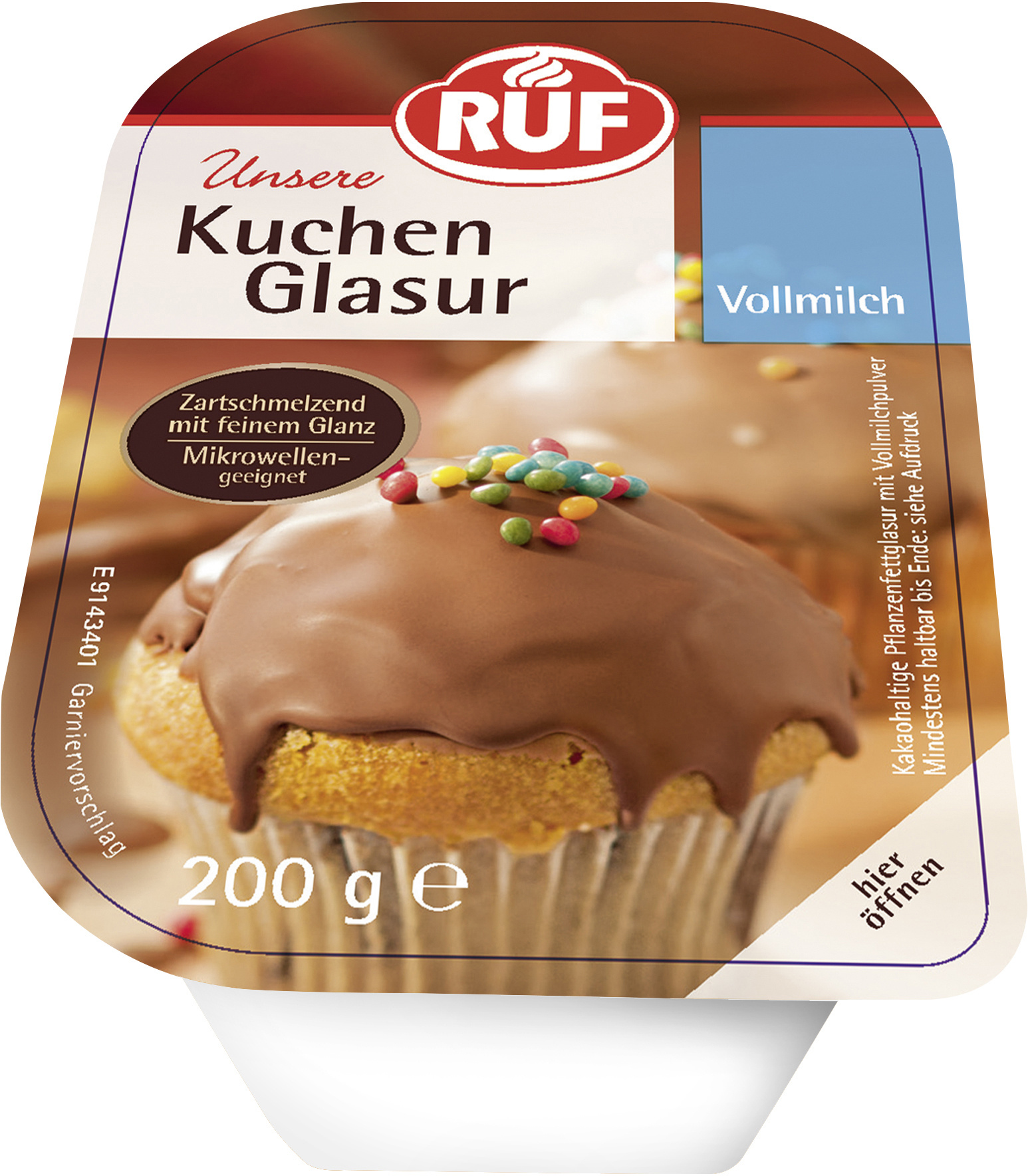 Ruf Kuchenglasur Vollmilch 200g